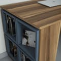 Miniatyrbilde 3 av 5: Skrivebordsboks - valnøtt, kalsedon
