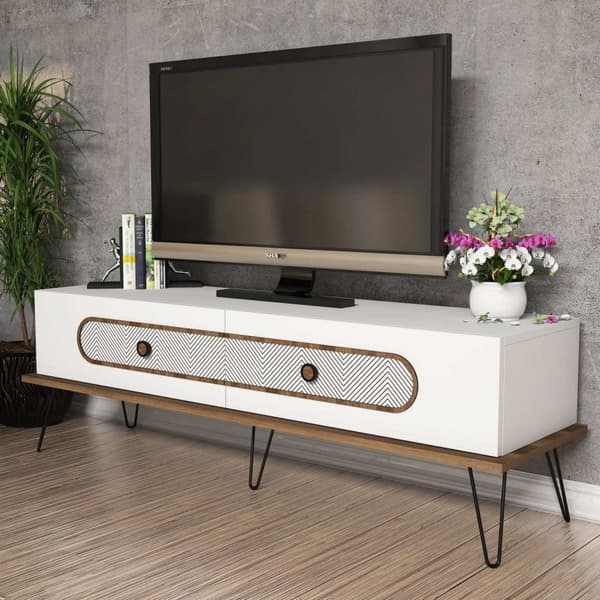 TV-stativ Ekol - Hvit
