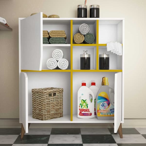 Multi Purpose Cabinet Pulse - Hvid, Gul