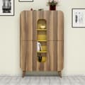 Miniatyrbild 1 av 4: Multi Purpose Cabinet Mine - Valnöt, Gul
