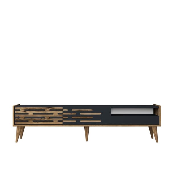 TV Stand Valensiya - Valnød, antracit