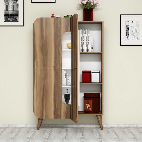 Multi Purpose Cabinet Mine - Valnød, Hvid