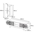 Miniatyrbilde 4 av 4: TV Unit Defne - Valnøtt, Krem