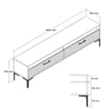 Miniatyrbilde 6 av 6: TV-enhet Istanbul 2 - Walnut White