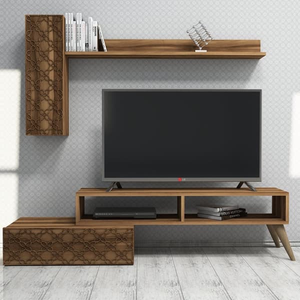 TV Unit Planet - Valnøtt, Valnøtt