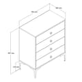 Miniatyrbilde 5 av 5: Kommode Lizbon 542 - Hvit
