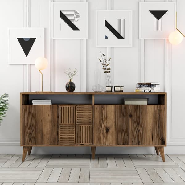 Konsoll Milan 160 - Valnøtt