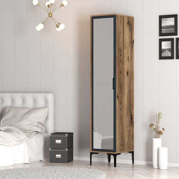 Garderobe Kumsal R - Valnød, antracit