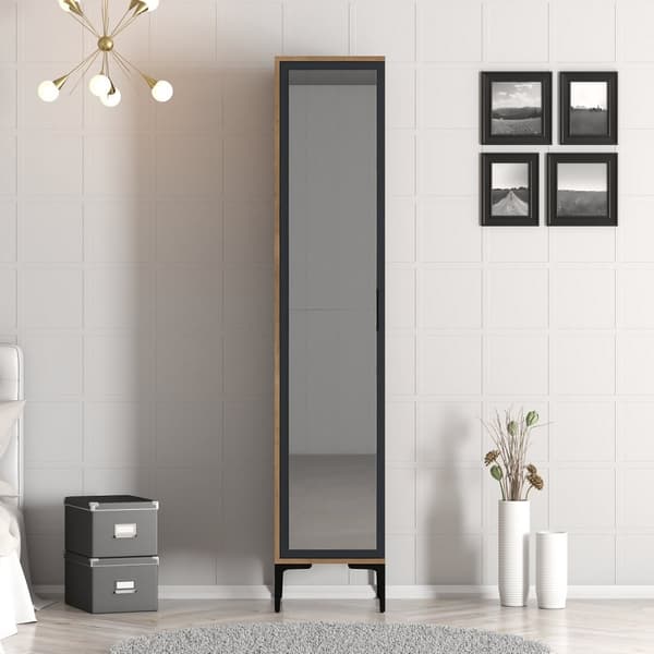 Garderobe Kumsal R - Valnød, antracit