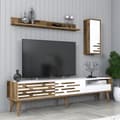 Miniatyrbild 3 av 6: TV-enhet Valensiya - Valnöt, Vit
