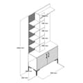 Miniatyrbillede 6 af 6: Hall Stand Viyana D - Hvid