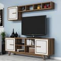 Miniatyrbilde 3 av 5: TV-enhet Ayla - Valnøtt, Hvit