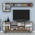 Miniatyrbilde 2 av 5: TV-enhet Ayla - Valnøtt, Hvit