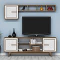 Miniatyrbilde 1 av 5: TV-enhet Ayla - Valnøtt, Hvit