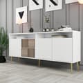 Miniatyrbild 3 av 7: Konsol Milan - Vit, Guld