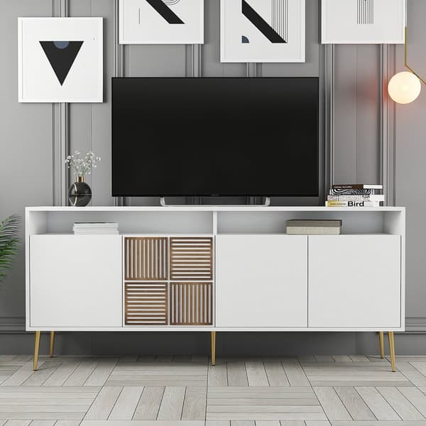 Konsol Milan - Vit, Guld