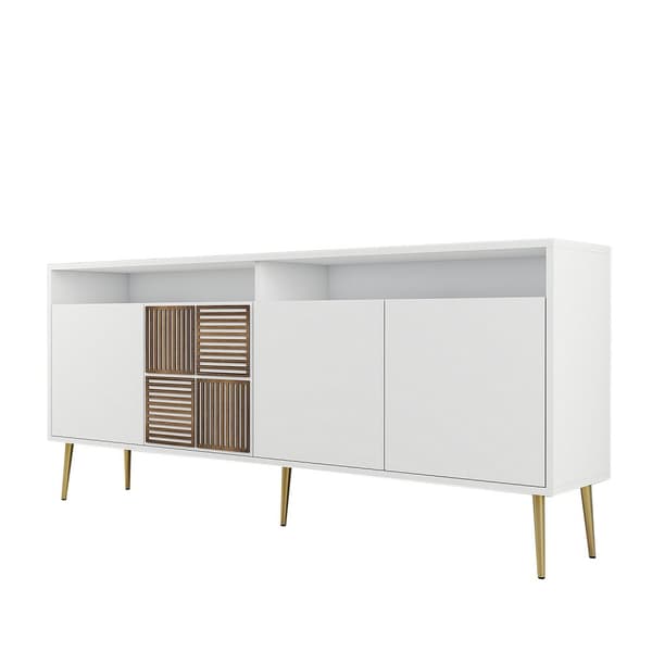 Konsol Milan - Vit, Guld