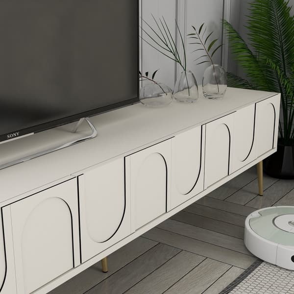 TV-enhet Lyon 43 - Creme, Gold