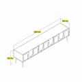 Miniatyrbilde 6 av 6: TV-enhet Lyon 43 - Creme, Gold