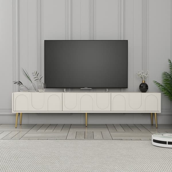 TV-enhet Lyon 43 - Creme, Gold
