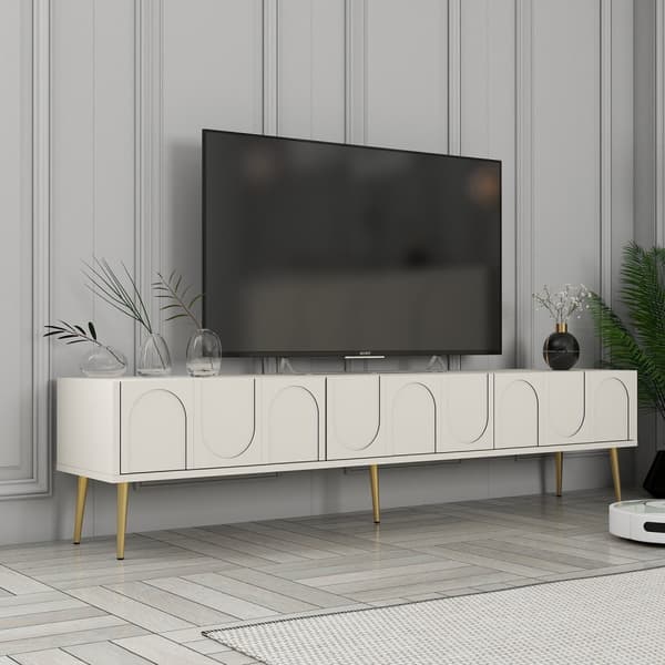TV-enhet Lyon 43 - Creme, Gold