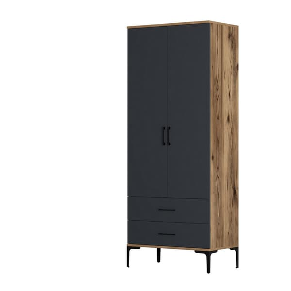 Garderobe Kumsal T - Valnød, antracit