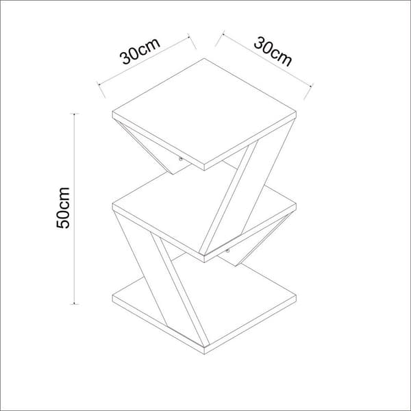 Sidobord Albeni - antracit