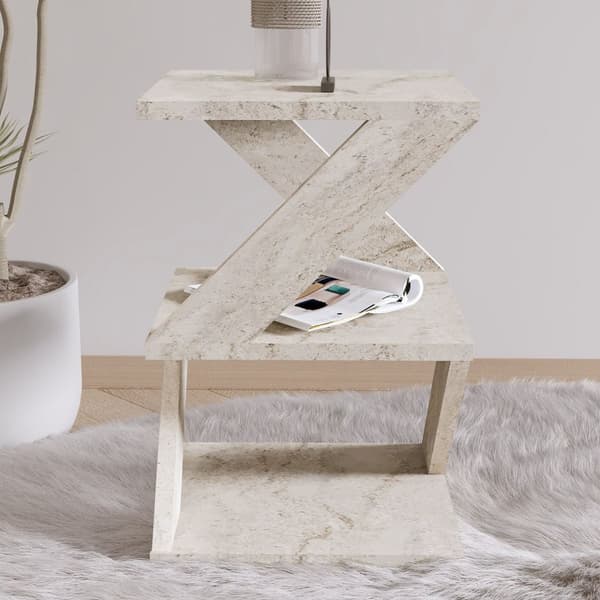 Sidebord Albeni - Travertin