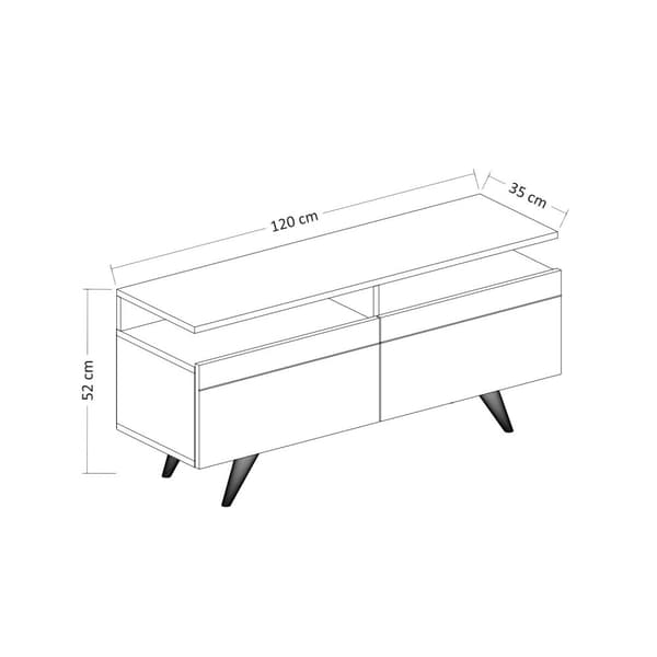 TV Stand Berlin 120 - Hvid