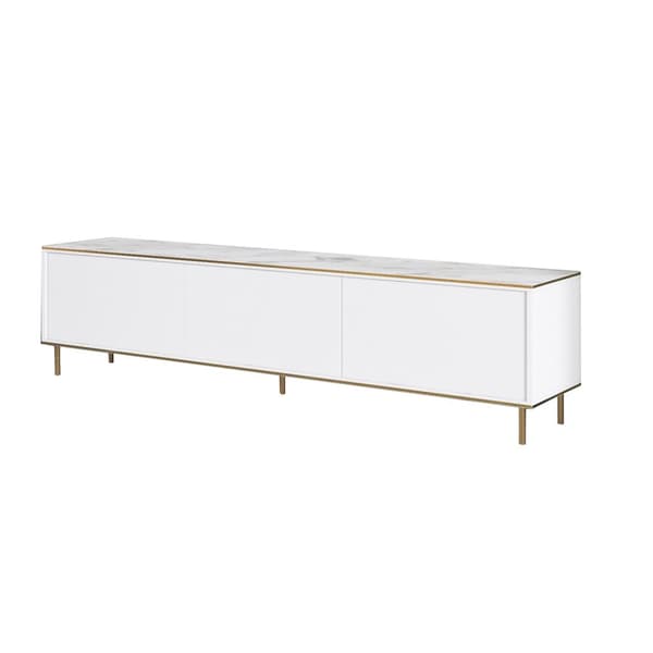 TV Stand Imaj - Marmor, Hvid