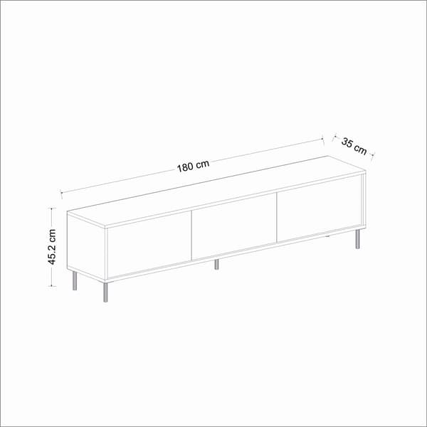 TV Stand Imaj - Marmor, Hvid