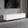 Miniatyrbillede 2 af 6: TV Stand Imaj - Marmor, Hvid