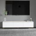 Miniatyrbillede 1 af 6: TV Stand Imaj - Marmor, Hvid