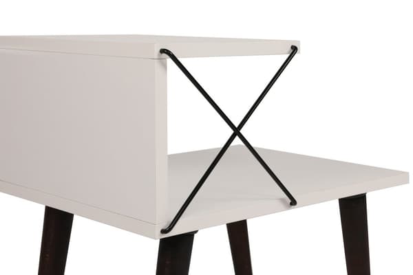 Nattbord Cross - Hvit