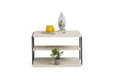Miniatyrbild 4 av 6: Sidobord Lifon - Svart, Travertin