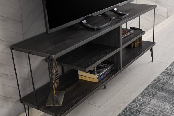 TV-stativ Eze - Mørkebrun