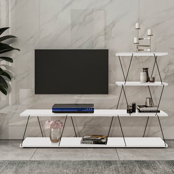 TV-stativ Ilgaz - Hvit