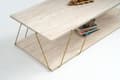 Miniatyrbild 5 av 7: Soffbord Labranda - Guld, Travertin