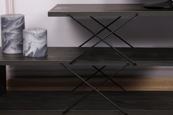 TV Stand Zigzag - Mørkebrun