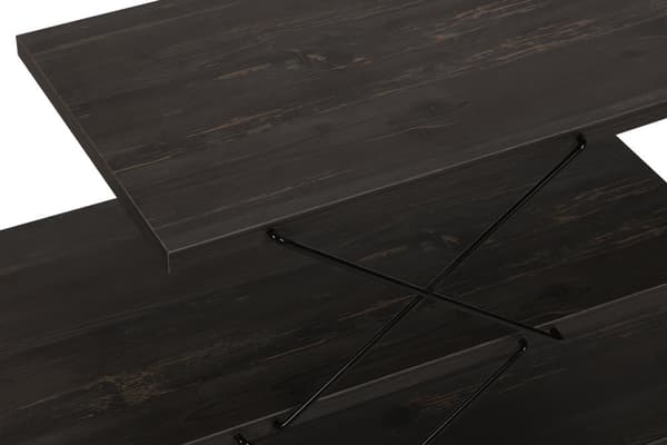 TV Stand Zigzag - Mørkebrun