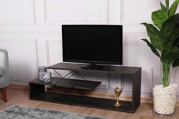 TV Stand Zigzag - Mørkebrun