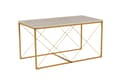 Miniatyrbild 7 av 9: Soffbordsset Defne - Guld, travertin