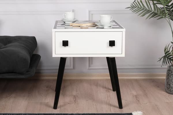 Sjakkbord Chesso - Svart, Hvit
