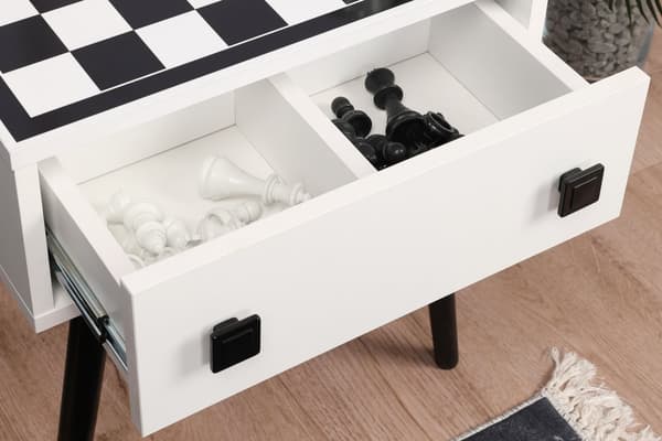 Sjakkbord Chesso - Svart, Hvit