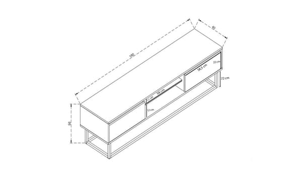 Tv-stand Belinda 180