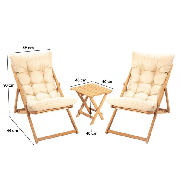Hagebord og stoler (3 stk) My005