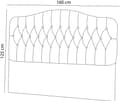 Miniatyrbilde 2 av 2: Sengegavl Vassi 160 - Grå