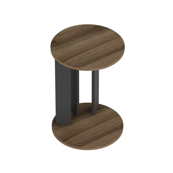Sidebord Ema - Valnød, antracit