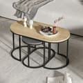 Miniatyrbillede 3 af 8: Redebord (3 stykker) Dena - antracit, eg