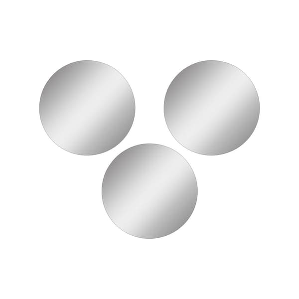 Spegel Rund - Trippel - Diameter: 20 cm - Silver